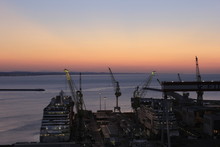 Ancona Limanı Sunset