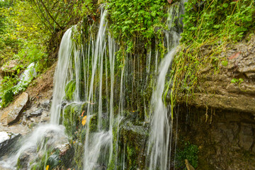  Beautiful cascade waterfall Slovenian keys, Russia