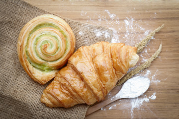 Bread baked bakery for eating in home 