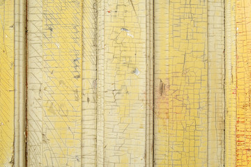 Wood boards with cracked old paint background