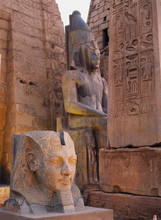 Egypt, Luxor, Statue Of Ramesses II At Temple Luxor