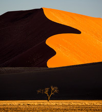 Africa, Namibia, Namib-Naukluft National Park. Abstract Of Sand Dune.