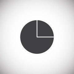 Poster - Infographics related icon on background for graphic and web design. Simple illustration. Internet concept symbol for website button or mobile app.