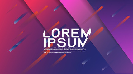 Wall Mural - colorful gradient background with tilted shapes geometric composition. vector illustration