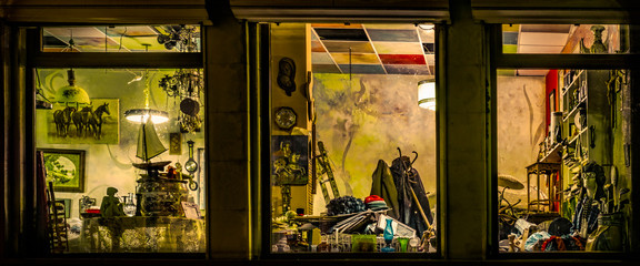 Junk shop windows