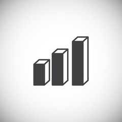 Poster - Infographics related icon on background for graphic and web design. Simple illustration. Internet concept symbol for website button or mobile app.