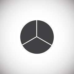 Poster - Infographics related icon on background for graphic and web design. Simple illustration. Internet concept symbol for website button or mobile app.