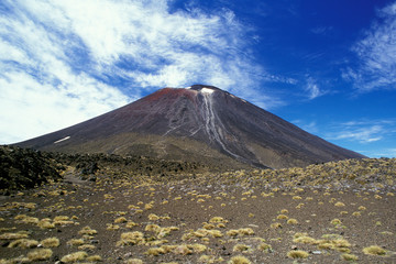 Wall Mural - Oceania, New Zealand, North Island, Tongariro National Park. Mt. Ngauruhoe.