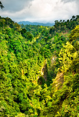 Canvas Print - Landscape at Sewu Waterfalls in East Java, Indonesia