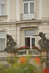 Wall Mural - CZECH REPUBLIC, Prague. Building detail, Old Town Square. 