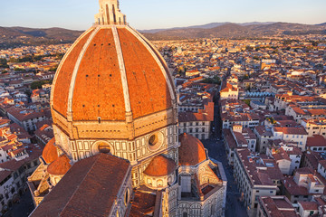 Wall Mural - Duomo Santa Maria del Fiore and Skyline Over Florence, Italy