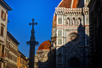 Wall Mural - The Duomo of Florence with evening light