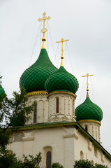 Sticker - Russia, Golden Ring city of Yaroslavl. 17th century Church of Elijah the Prophet (aka Tserkov Ilyi Proroka) located on Sovietskaya ploshchad. UNESCO