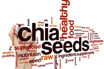 Canvas Print - Chia seeds word cloud