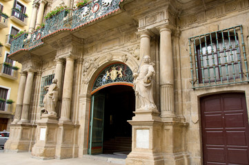 Wall Mural - Spain, Pamplona (aka Iruna). City Hall