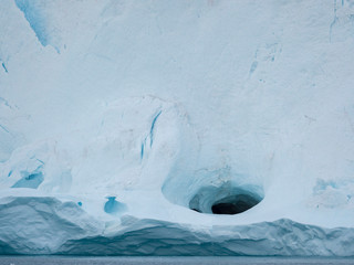 Poster - Ilulissat Icefjord also called kangia or Ilulissat Kangerlua at Disko Bay. The icefjord is listed as UNESCO World Heritage Site.