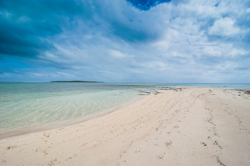 Poster - White sand beach on Ha'apai, Tonga, South Pacific