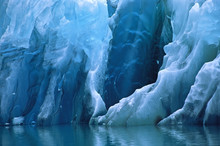 North America, USA, Alaska, Tracy Arm. Closeup Of A Blue Iceberg.