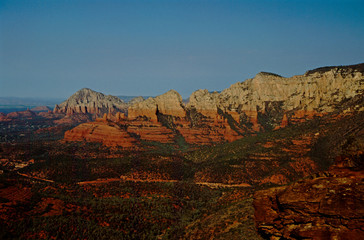 Canvas Print - North America, USA, Arizona, Sedona. Typical red rock canyons of Sedona.