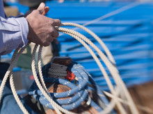 Tucson, Arizona: Ropes And Equipment Of Rodeo Competitor At The Tucson Rodeo