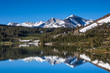 Yosemite National Park. The Kuna Crest and Mammoth reflections in Tioga Lake.
