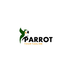 Wall Mural - Parrot Logo Design Vector Stock