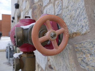 water valve on pipeline