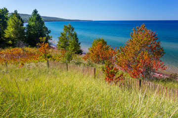 Poster - Michigan, Keweenaw Peninsula, Great Sand Bay, view of Lake Superior