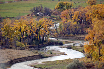 Canvas Print - Montana. Overlooking the Yellowstone River, Little Bighorn Battlefield National Monument