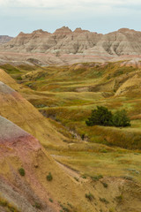 Sticker - USA, South Dakota, Badlands National Park. Wilderness landscape. Credit as: Cathy & Gordon Illg / Jaynes Gallery / DanitaDelimont.com