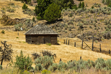 Poster - Octagon barn, farm, Richmond, Oregon, USA