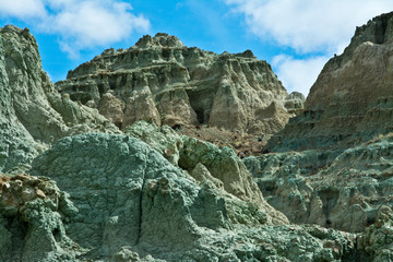 Sticker - Hoodoos, Blue Basin, John Day Fossil Beds National Monument, Oregon, USA.