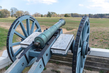 USA, Virginia, Yorktown, Cannon On Battlefield