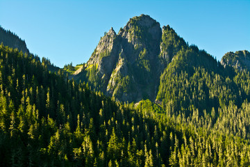 Poster - Morning, Tatoosh Mountains, Mount Rainier National Park, Washington State, USA