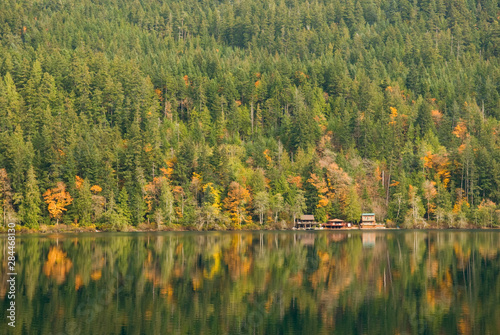 Usa Wa Olympic Peninsula Lake Crescent Is Deep Lake Carved By