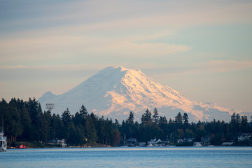 Canvas Print - USA, Washington State, View of Mount Rainier.