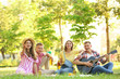 © New Africa - Young people enjoying picnic in park on summer day
