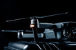 © bint87 - DJI Mavic 2 - Flying in the dark, on black background. Closeup on black background.