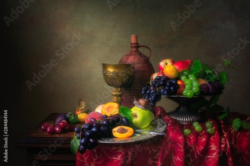 Fotomural Still life with fruits in Baroque style