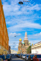 Poster - view of the Church of the Savior on Blood in St. Petersburg