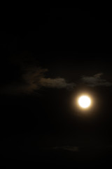Wall Mural - Moon light behind cloud