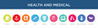 © CoolVectorStock - health and medical concept 10 colorful icons