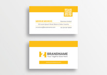 Clean Minimal Business Card Design Template, Visiting Card