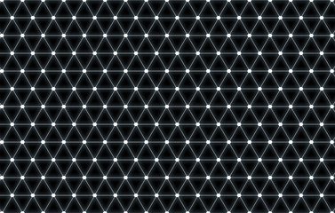 Leinwandbilder - Digital neon grid texture on a black background