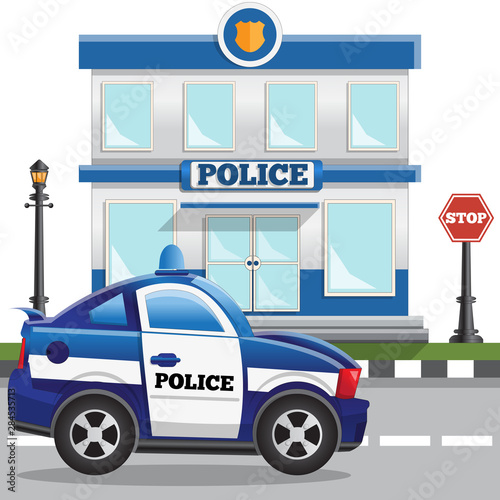 Cuadros en Lienzo The building of the police station