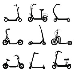 scooter vector illustration on a white isolated background