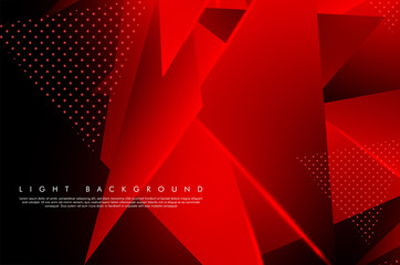 Wall Mural - triangular background. abstract composition of 3d triangles. modern geometric red background insulat