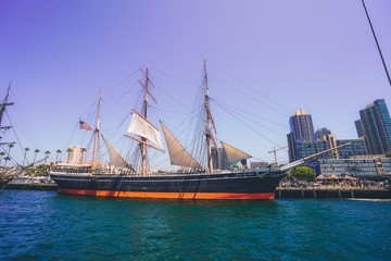 Wall Mural - pirate ship named 