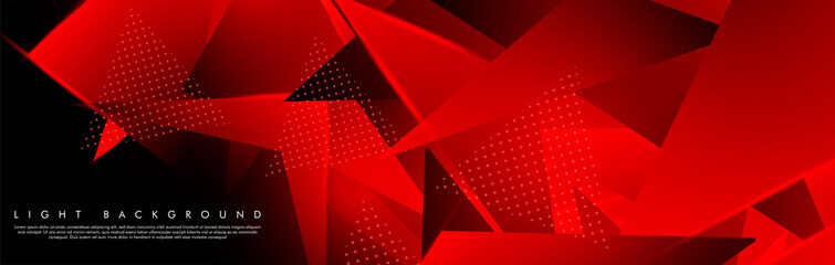 Wall Mural - triangular background. abstract composition of 3d triangles. modern geometric red background insulat