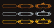 © lilu330 - Metallic title banners set for epic game design. Golden, silver and bronze decorative frames.